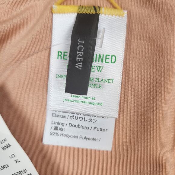 NWT J. Crew Bikini Bottom Size XL Curved-Waist Cheeky Yellow - Picture 6 of 12